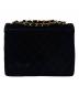 CHANEL (シャネル) マトラッセ34 ベロアチェーンショルダーバッグ ブラック サイズ:34：600000円