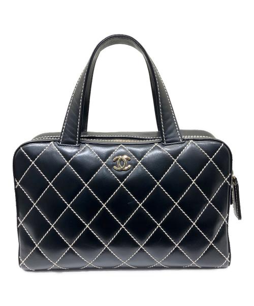 CHANEL（シャネル）CHANEL (シャネル) ワイルドステッチ/ハンドバッグ ブラックの古着・服飾アイテム