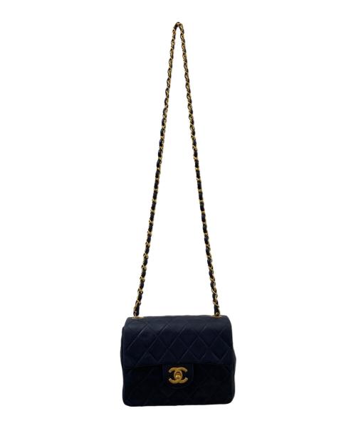 CHANEL（シャネル）CHANEL (シャネル) ミニマトラッセ ネイビー サイズ:ミニの古着・服飾アイテム