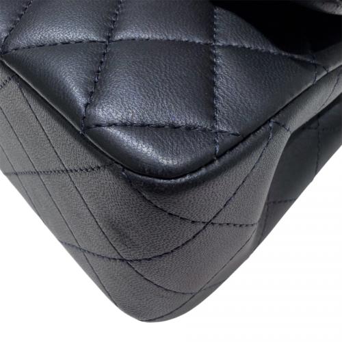 CHANEL（シャネル）CHANEL (シャネル) マトラッセ ミニ トップハンドルクラシックハンドバッグ/ネイビー×ゴールド金具 ネイビー×ゴールド金具 サイズ:20cmの古着・服飾アイテム