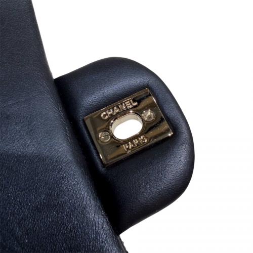 CHANEL（シャネル）CHANEL (シャネル) マトラッセ ミニ トップハンドルクラシックハンドバッグ/ネイビー×ゴールド金具 ネイビー×ゴールド金具 サイズ:20cmの古着・服飾アイテム