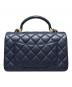 CHANEL (シャネル) マトラッセ ミニ トップハンドルクラシックハンドバッグ/ネイビー×ゴールド金具 ネイビー×ゴールド金具 サイズ:20cm：750000円