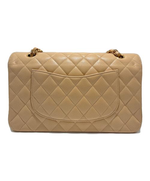 CHANEL（シャネル）CHANEL (シャネル) Wフラップチェーンショルダーバッグ/マトラッセ25/Medium Classic Flap Bag  ベージュ サイズ:25の古着・服飾アイテム