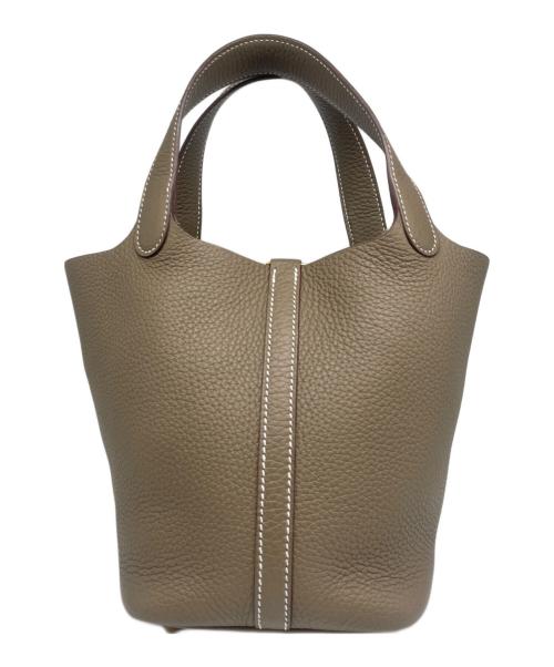 HERMES（エルメス）HERMES (エルメス) ピコタンロックPM/Picotin Lock 18 エトゥープ サイズ:PMの古着・服飾アイテム