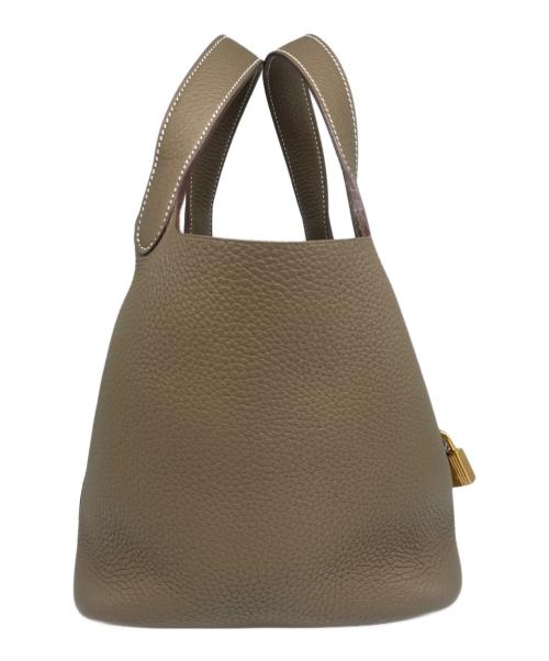 HERMES（エルメス）HERMES (エルメス) ピコタンロックPM/Picotin Lock 18 エトゥープ サイズ:PMの古着・服飾アイテム