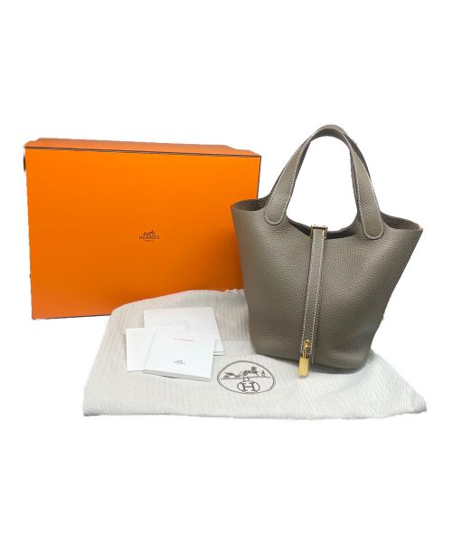 HERMES（エルメス）HERMES (エルメス) ピコタンロックPM/Picotin Lock 18 エトゥープ サイズ:PMの古着・服飾アイテム