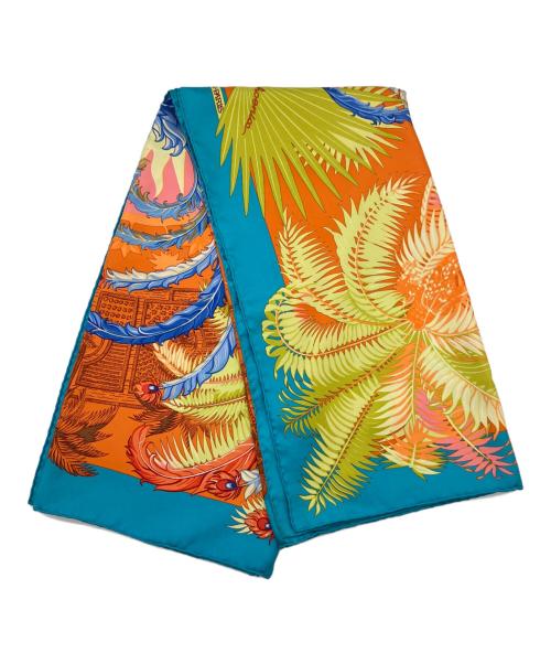 HERMES（エルメス）HERMES (エルメス) カレ90/Mythiques Phoenix/不死鳥の神話 スカイブルー サイズ:90の古着・服飾アイテム