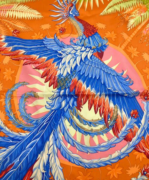 HERMES（エルメス）HERMES (エルメス) カレ90/Mythiques Phoenix/不死鳥の神話 スカイブルー サイズ:90の古着・服飾アイテム
