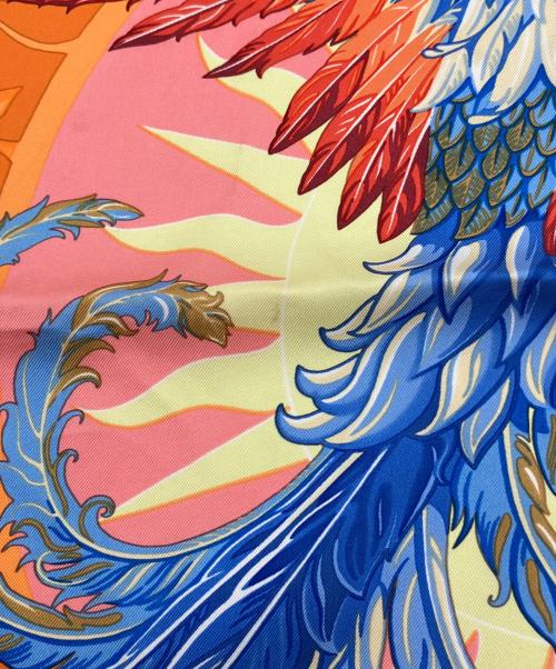 HERMES（エルメス）HERMES (エルメス) カレ90/Mythiques Phoenix/不死鳥の神話 スカイブルー サイズ:90の古着・服飾アイテム