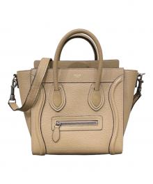CELINE（セリーヌ）の古着「ラゲージ ナノ ショルダーバッグ」｜ベージュ