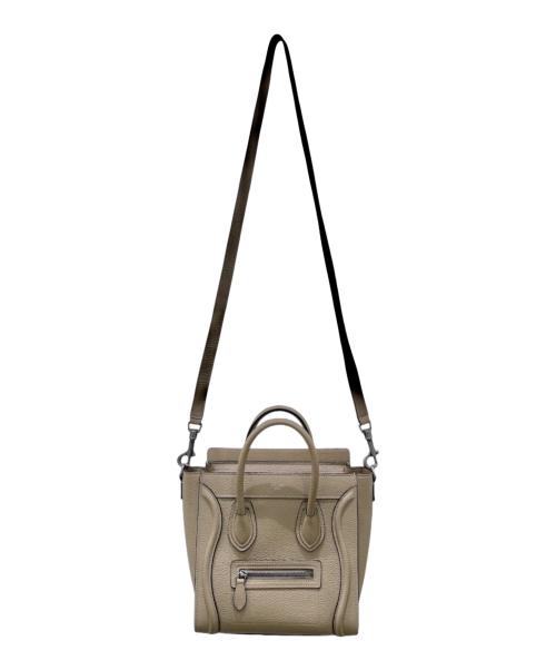 CELINE（セリーヌ）CELINE (セリーヌ) ラゲージ ナノ ショルダーバッグ ベージュ サイズ:ナノの古着・服飾アイテム