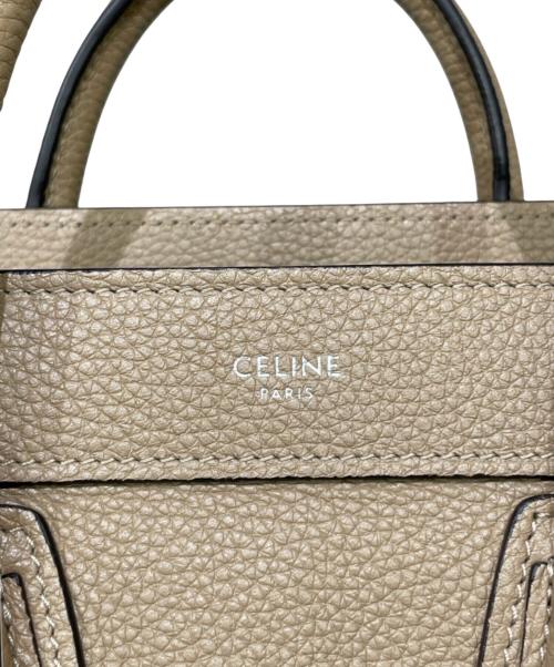 CELINE（セリーヌ）CELINE (セリーヌ) ラゲージ ナノ ショルダーバッグ ベージュ サイズ:ナノの古着・服飾アイテム