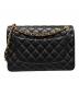 CHANEL (シャネル) Wフラップチェーンショルダーバッグ/デカマトラッセ ブラック サイズ:30：900000円