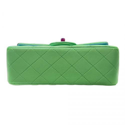 CHANEL（シャネル）CHANEL (シャネル) マトラッセ チェーンショルダーバッグ/シングルフラップ グリーン サイズ:20cmの古着・服飾アイテム