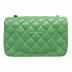 CHANEL (シャネル) マトラッセ チェーンショルダーバッグ/シングルフラップ グリーン サイズ:20cm：850000円