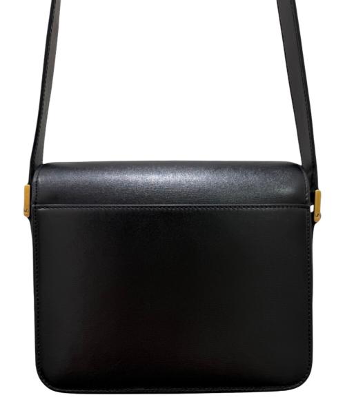 Saint Laurent Paris（サンローランパリ）Saint Laurent Paris (サンローランパリ) LE61 スモールサドルバッグ ブラックの古着・服飾アイテム