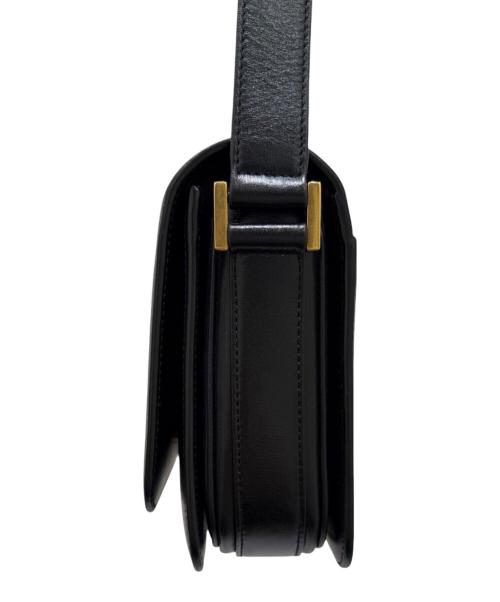 Saint Laurent Paris（サンローランパリ）Saint Laurent Paris (サンローランパリ) LE61 スモールサドルバッグ ブラックの古着・服飾アイテム