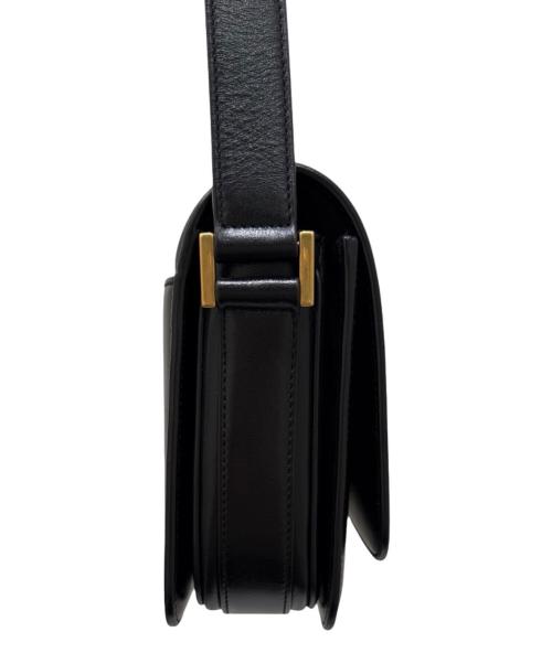 Saint Laurent Paris（サンローランパリ）Saint Laurent Paris (サンローランパリ) LE61 スモールサドルバッグ ブラックの古着・服飾アイテム