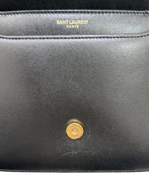 Saint Laurent Paris（サンローランパリ）Saint Laurent Paris (サンローランパリ) LE61 スモールサドルバッグ ブラックの古着・服飾アイテム