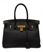 HERMESエルメス）の古着「Birkin 30/バーキン30/トゴ /ブラック（ノワール）/ゴールド金具/□N刻印:2010年製」｜ブラック