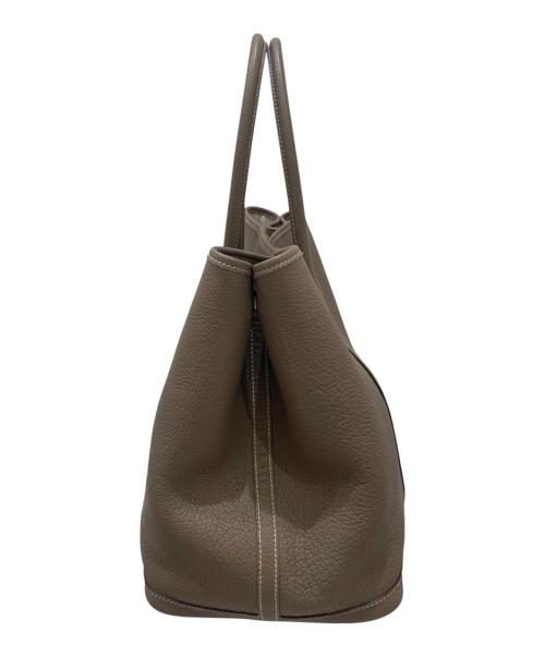 HERMES（エルメス）HERMES (エルメス) ガーデンパーティPM/エトゥープ/ネゴンダ/▢Q:2013 エトゥープ サイズ:PMの古着・服飾アイテム
