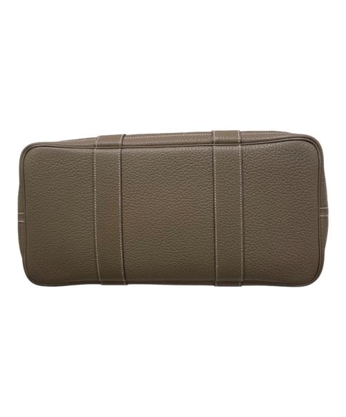 HERMES（エルメス）HERMES (エルメス) ガーデンパーティPM/エトゥープ/ネゴンダ/▢Q:2013 エトゥープ サイズ:PMの古着・服飾アイテム
