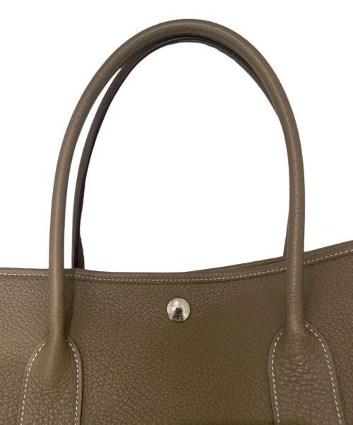 HERMES（エルメス）HERMES (エルメス) ガーデンパーティPM/エトゥープ/ネゴンダ/▢Q:2013 エトゥープ サイズ:PMの古着・服飾アイテム
