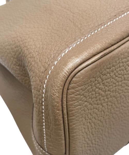 HERMES（エルメス）HERMES (エルメス) ガーデンパーティPM/エトゥープ/ネゴンダ/▢Q:2013 エトゥープ サイズ:PMの古着・服飾アイテム