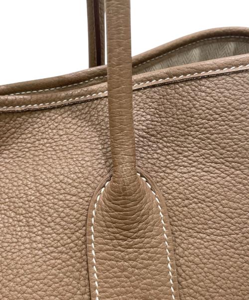 HERMES（エルメス）HERMES (エルメス) ガーデンパーティPM/エトゥープ/ネゴンダ/▢Q:2013 エトゥープ サイズ:PMの古着・服飾アイテム