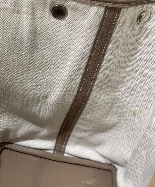 HERMES（エルメス）HERMES (エルメス) ガーデンパーティPM/エトゥープ/ネゴンダ/▢Q:2013 エトゥープ サイズ:PMの古着・服飾アイテム