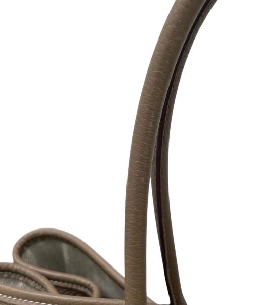 HERMES（エルメス）HERMES (エルメス) ガーデンパーティPM/エトゥープ/ネゴンダ/▢Q:2013 エトゥープ サイズ:PMの古着・服飾アイテム