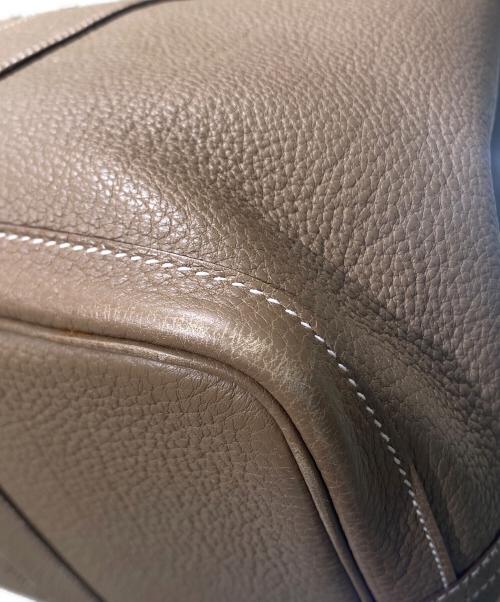 HERMES（エルメス）HERMES (エルメス) ガーデンパーティPM/エトゥープ/ネゴンダ/▢Q:2013 エトゥープ サイズ:PMの古着・服飾アイテム