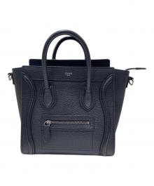 CELINE（セリーヌ）の古着「ラゲージ ナノ ショルダーバッグ」｜ブラック