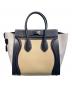 CELINE (セリーヌ) ラゲージ マイクロ トートバッグ ベージュ×ネイビー サイズ:マイクロ：150000円