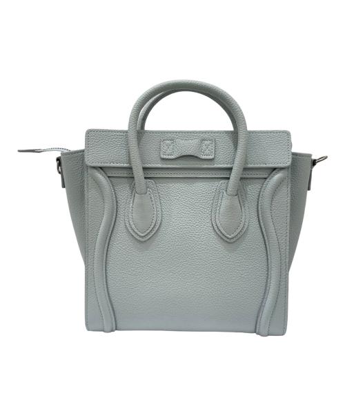 CELINE（セリーヌ）CELINE (セリーヌ) ラゲージ ナノ ショルダーバッグ スカイブルーの古着・服飾アイテム