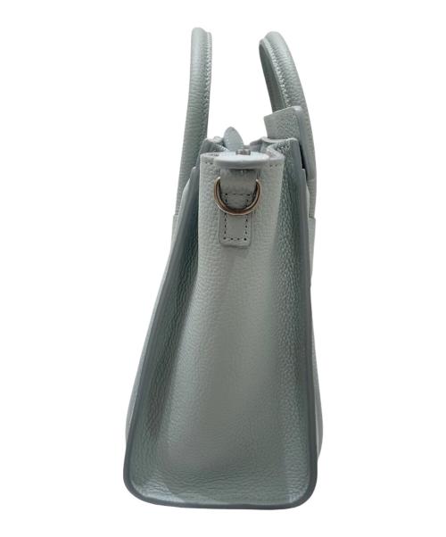 CELINE（セリーヌ）CELINE (セリーヌ) ラゲージ ナノ ショルダーバッグ スカイブルーの古着・服飾アイテム