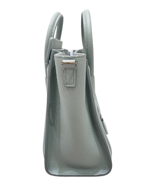 CELINE（セリーヌ）CELINE (セリーヌ) ラゲージ ナノ ショルダーバッグ スカイブルーの古着・服飾アイテム