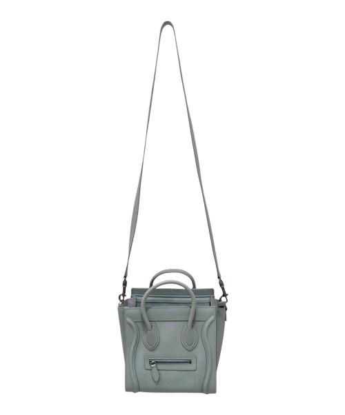 CELINE（セリーヌ）CELINE (セリーヌ) ラゲージ ナノ ショルダーバッグ スカイブルーの古着・服飾アイテム