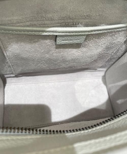 CELINE（セリーヌ）CELINE (セリーヌ) ラゲージ ナノ ショルダーバッグ スカイブルーの古着・服飾アイテム