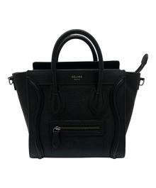 CELINE（セリーヌ）の古着「ラゲージ ナノ ショルダーバッグ」｜ブラック