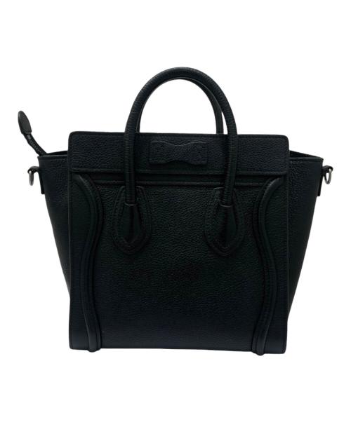 CELINE（セリーヌ）CELINE (セリーヌ) ラゲージ ナノ ショルダーバッグ ブラック サイズ:ナノの古着・服飾アイテム