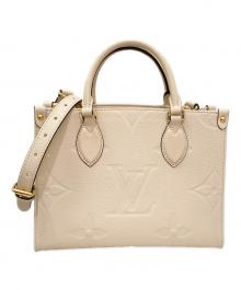 LOUIS VUITTON（ルイ ヴィトン）の古着「オンザゴーPM」｜クレーム