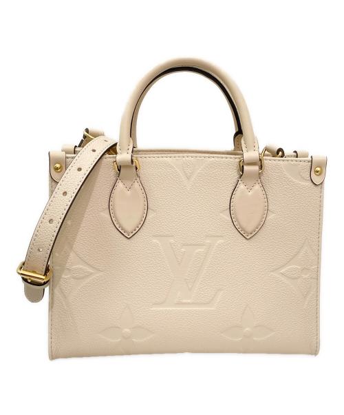 LOUIS VUITTON（ルイ ヴィトン）LOUIS VUITTON (ルイ ヴィトン) オンザゴーPM クレーム サイズ:PMの古着・服飾アイテム