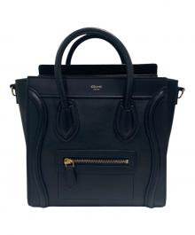 CELINE（セリーヌ）の古着「ラゲージ ナノ ショルダーバッグ」｜ブラック