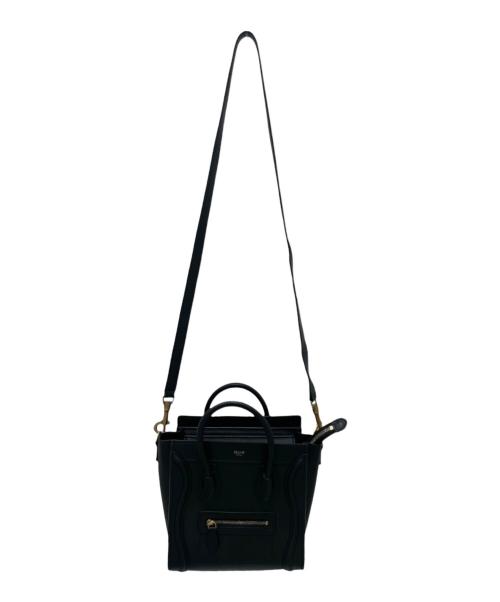 CELINE（セリーヌ）CELINE (セリーヌ) ラゲージ ナノ ショルダーバッグ ブラック サイズ:ナノの古着・服飾アイテム