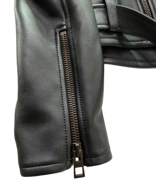 LOEWE（ロエベ）LOEWE (ロエベ) ダブルライダースジャケット ブラック サイズ:48の古着・服飾アイテム