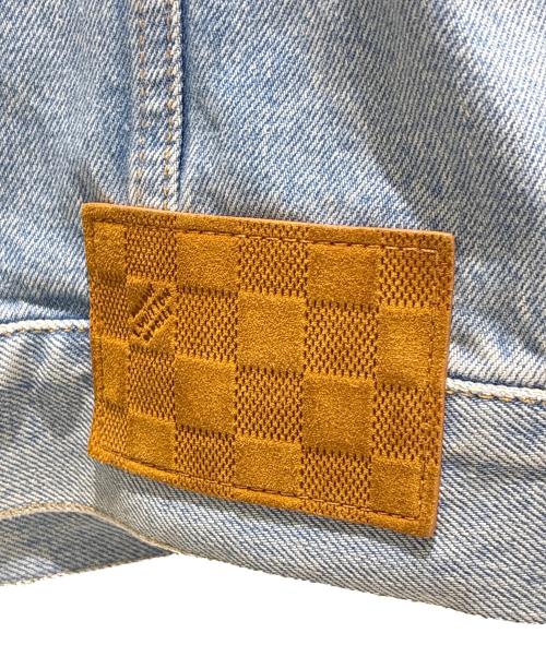 LOUIS VUITTON（ルイ ヴィトン）LOUIS VUITTON (ルイ ヴィトン) ウォッシュ加工 パールボタンデニムジャケット スカイブルー サイズ:48の古着・服飾アイテム