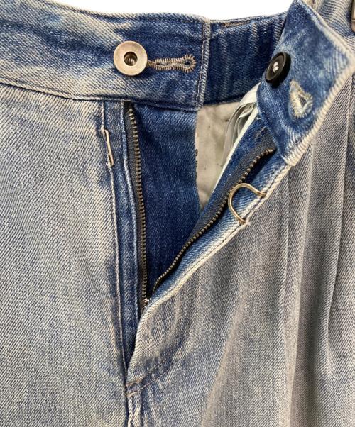 Maison Margiela（メゾンマルジェラ）Maison Margiela (メゾンマルジェラ) Pleated Jeans スカイブルー サイズ:38の古着・服飾アイテム