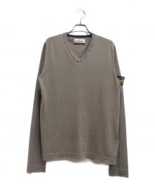 STONE ISLAND（ストーンアイランド）の古着「VネックTシャツ」｜グレー