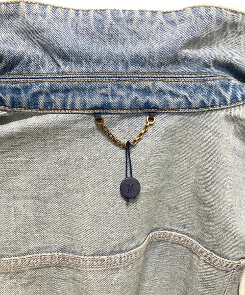 LOUIS VUITTON（ルイ ヴィトン）LOUIS VUITTON (ルイ ヴィトン) ウォッシュ加工 パールボタンデニムジャケット スカイブルー サイズ:48の古着・服飾アイテム
